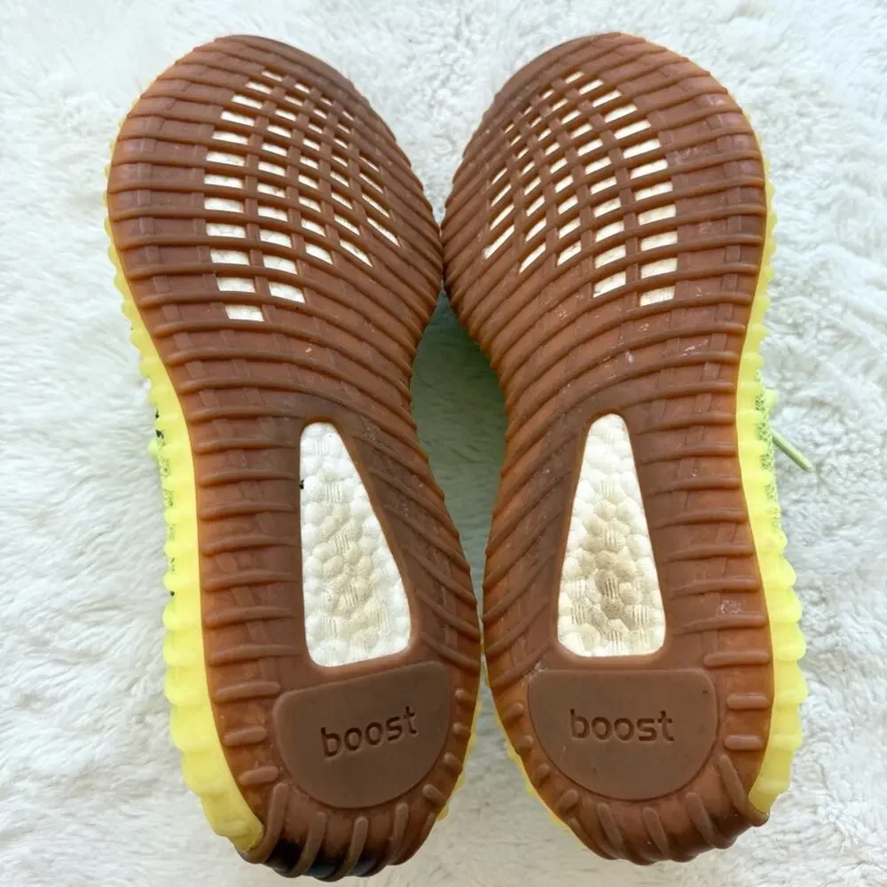 Adidas Yeezy 350 V neon black unisex size 8 US M Authentic - Picture 4 of 5